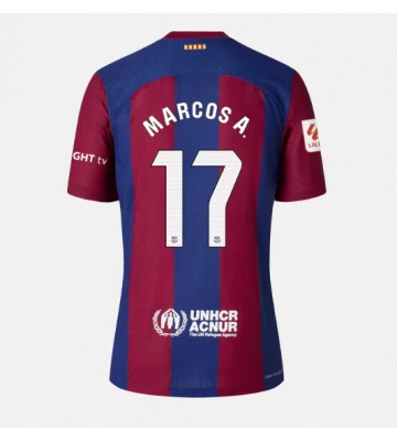 Barcelona Marcos Alonso #17 Primera Equipación Mujer 2023-24 Manga Corta